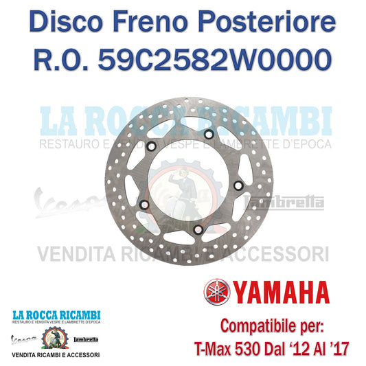 Disco freno posteriore Yamaha T-Max 530 12-17