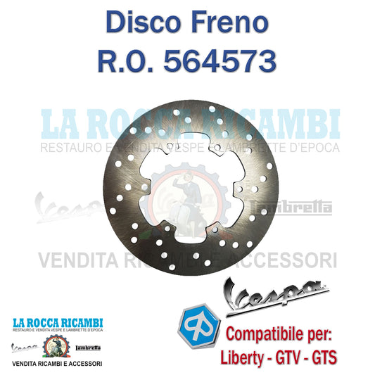 DISCO FRENO ANTERIORE PIAGGIO LIBERTY 50/125 - GILERA RUNNER 200 - PIAGGIO VESPA GTS - GTV