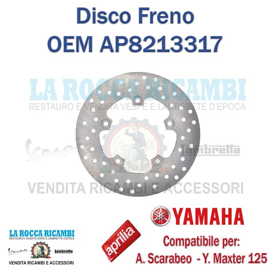 DISCO FRENO POSTERIORE APRILIA SCARABEO IE LIGHT 200 DAL 2012