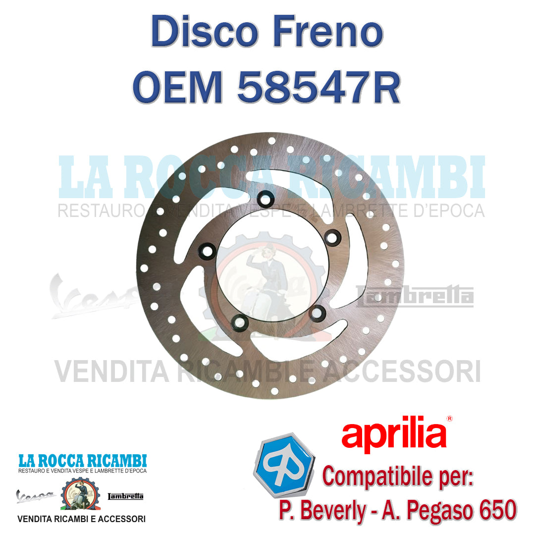DISCO FRENO POSTERIORE PIAGGIO BEVERLY 125 / 300