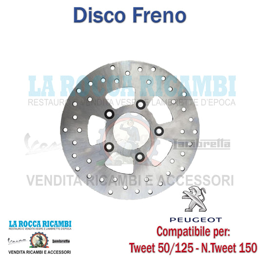 DISCO FRENO ANTERIORE E POSTERIORE PEGOUT TWEET - SYMPHONY S/SR 50 125 150 DAL 2010 2016