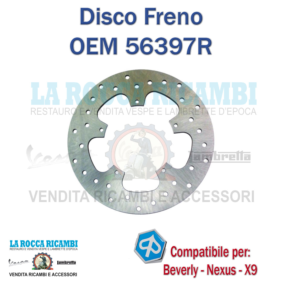 DISCO FRENO ANTERIORE FM PIAGGIO CARNABY X9 BEVERLY RST TOURER 125 250 300 400 500