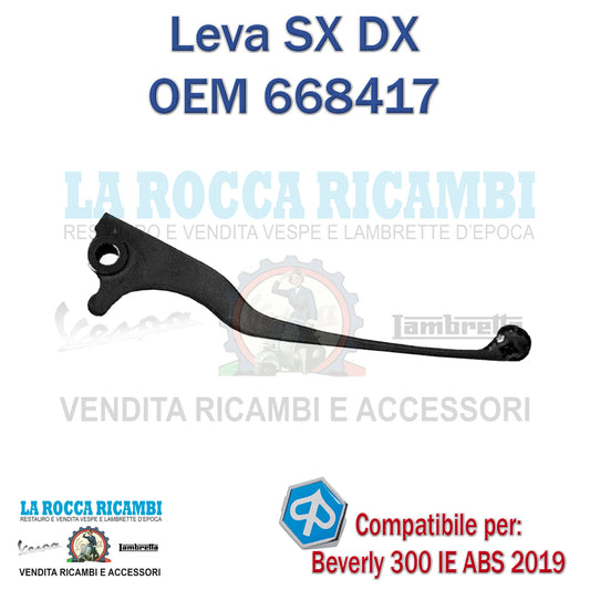 LEVA FRENO SX DX PIAGGIO BEVERLY 300 IE ABS E4 2019
