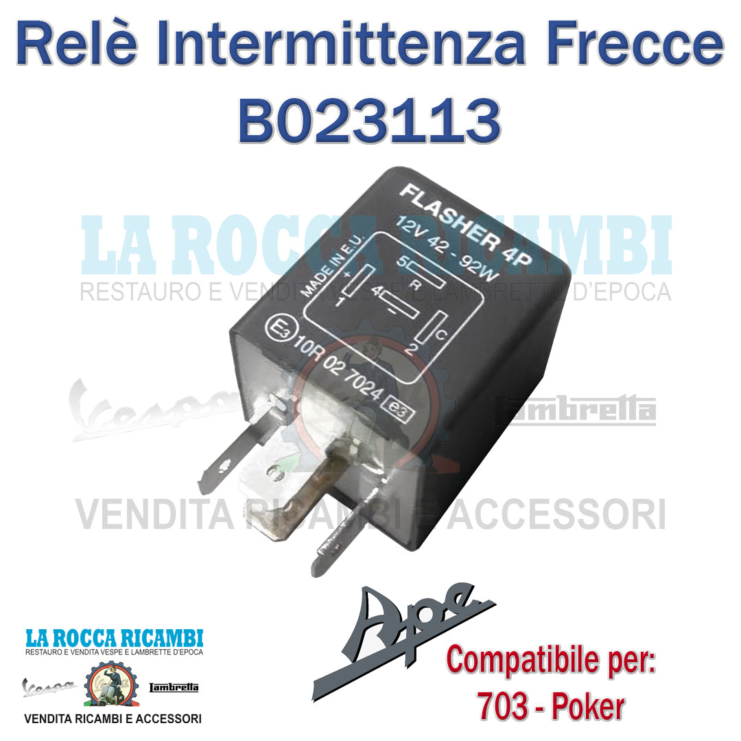 RELE INTERMITTENZA FRECCE APE TM 703 - POKER