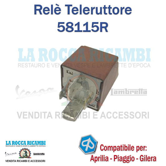 RELÈ TELERUTTORE AVVIAMENTO 12V / 80A APRILIA - PIAGGIO - GILERA