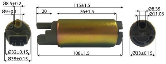POMPA BENZINA INTERNA PER PIAGGIO BEVERLY 400 500 - R.O 641132