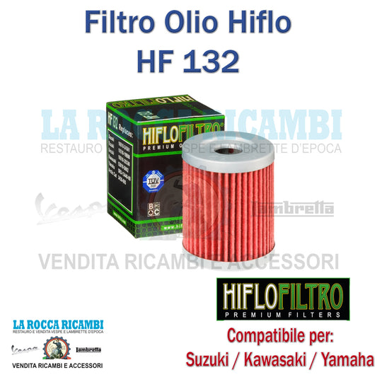 FILTRO OLIO SUZUKI - KAWASAKI - YAMAHA - ARCTIC CAT - SYM [HF 132]