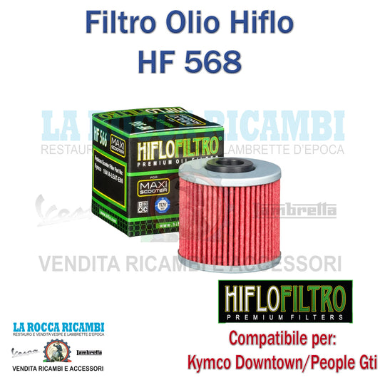 FILTRO OLIO KYMCO DOWNTOWN - PEOPLE GTI [HF 566]