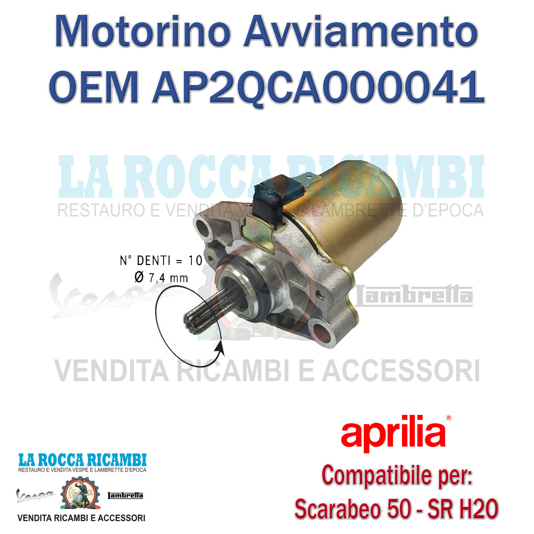 MOTORINO AVVIAMENTO APRILIA SCARABEO 50