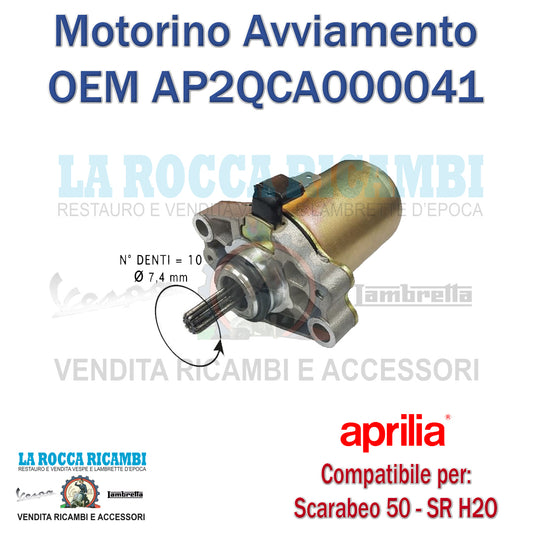 MOTORINO AVVIAMENTO APRILIA SCARABEO 50