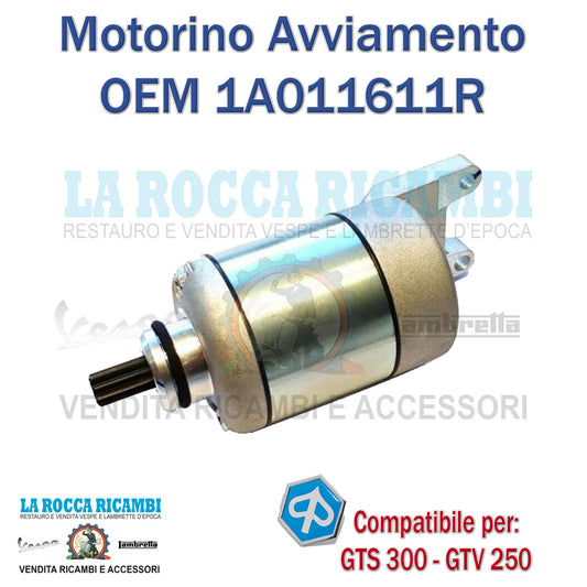 MOTORINO AVVIAMENTO PIAGGIO VESPA GTS 300