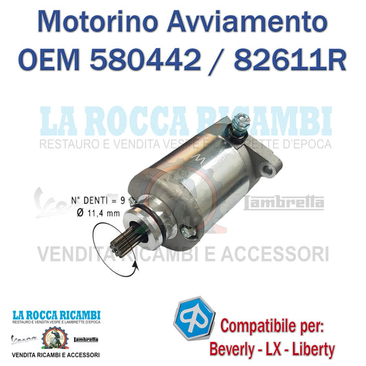 MOTORINO AVVIAMENTO PIAGGIO - DERBI - APRILIA - GILERA 125/200
