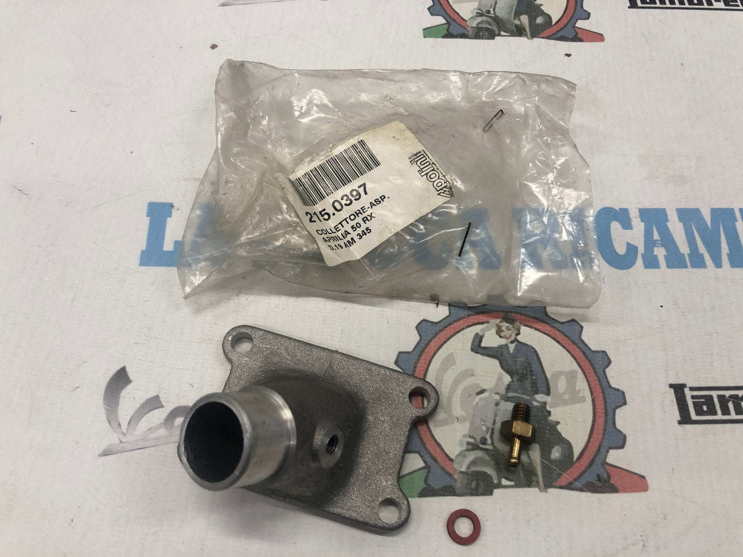 Collettore aspirazione Polini in alluminio per carburatori dell'orto PHBG 19 o 21 - 2150397