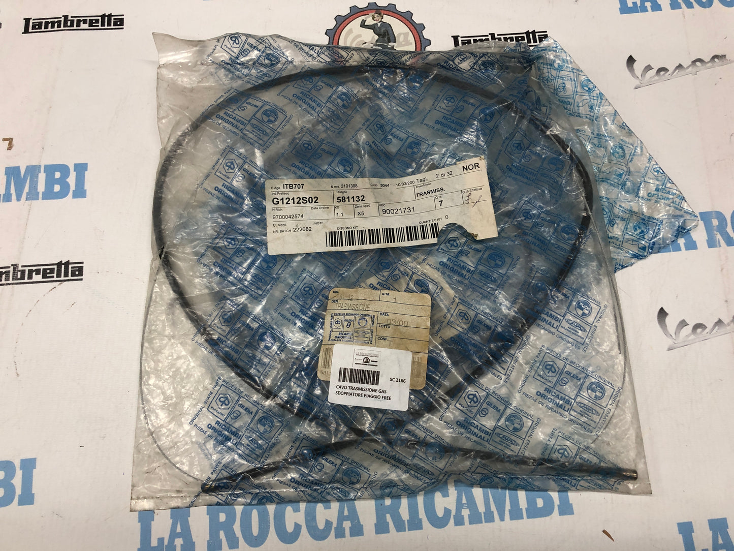 CAVO TRASMISSIONE GAS SDOPPIATORE PIAGGIO FREE