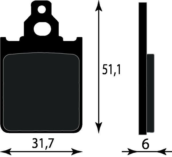 Pastiglie Freno Anteriore Vespa PX 125/150/200 Freno A Disco / MILLENIUM