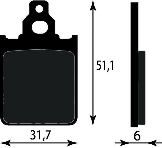 Pastiglie Freno Anteriore Vespa PX 125/150/200 Freno A Disco / MILLENIUM