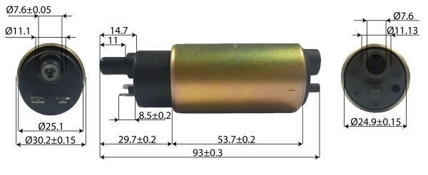 POMPA BENZINA YAMAHA T-MAX 500 DAL 2004