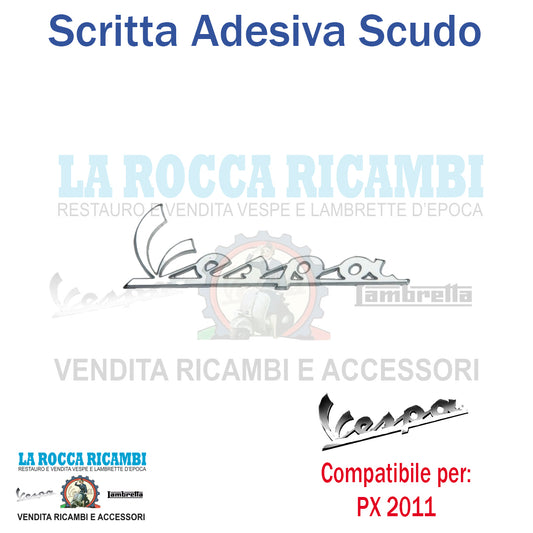 Scritta Adesiva "Vespa" PX 125 / 150 dal 2011 per scudo anteriore R.O 656219