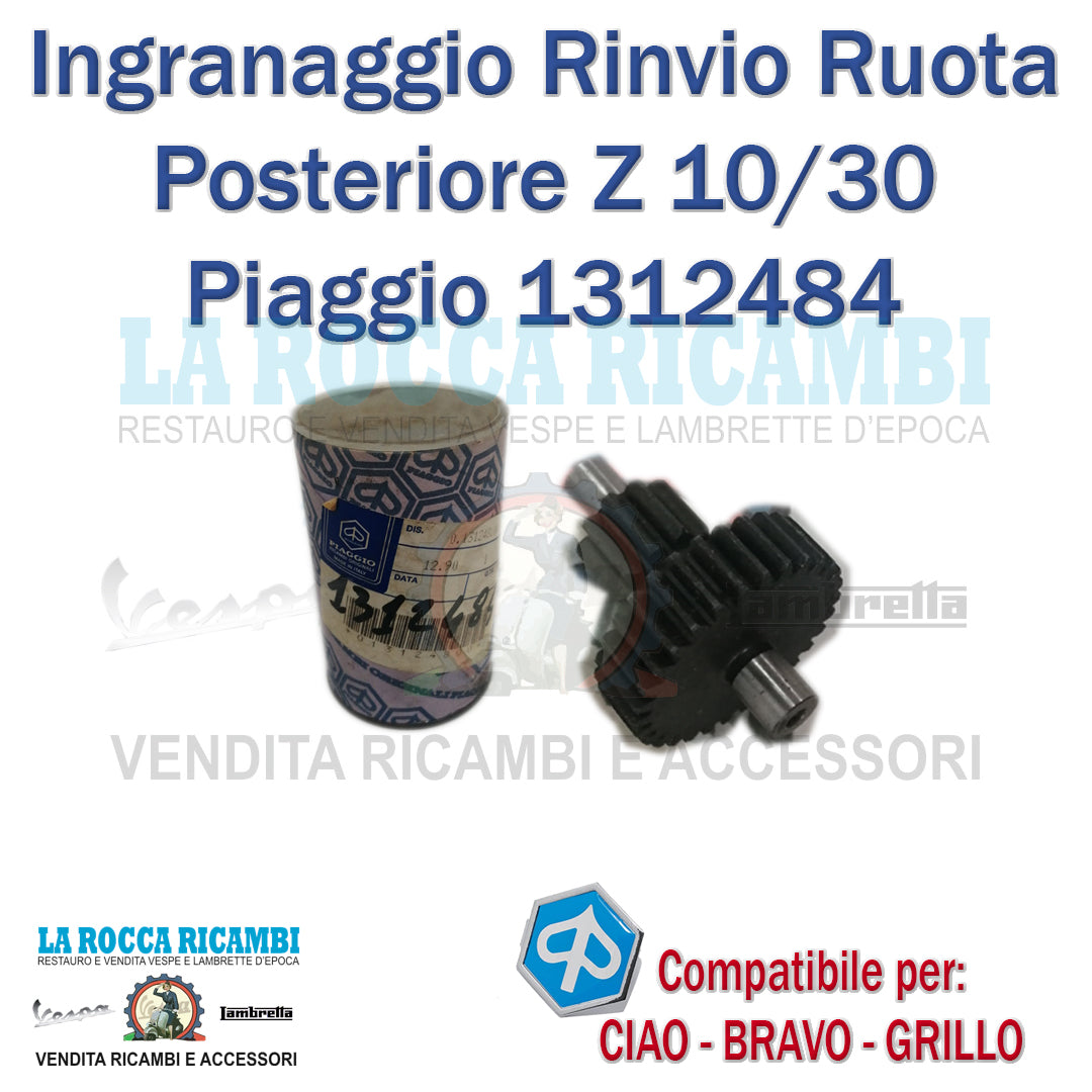 INGRANAGGIO Z10/30 ALBERO RINVIO MOZZO POSTERIORE PIAGGIO CIAO - BRAVO - GRILLO 50