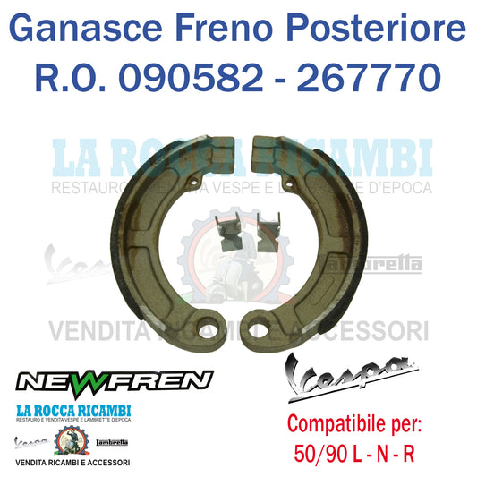 Ganasce Freno Posteriore Vespa 50 N / L / R - R.O 090582 / 267770