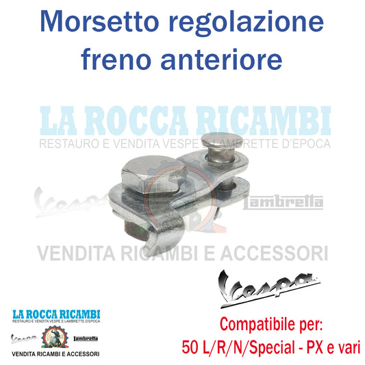 Morsetto Regolazione Pedale Freno Anteriore Vespa 50 90 125 150 160 180 200