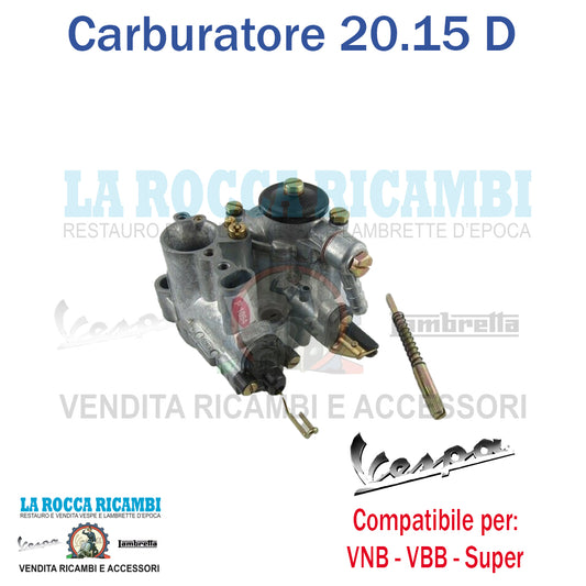 Carburatore 20 15 Vespa Da VNB - VBB - SUPER