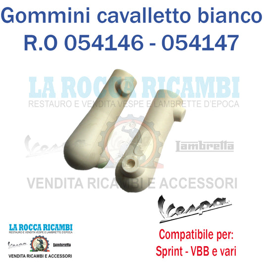 Gommini Cavalletto Vespa GTR/SPRINT/SUPER/SS/S.VELOCE/TS/GT/GS/VBB Colore Bianco