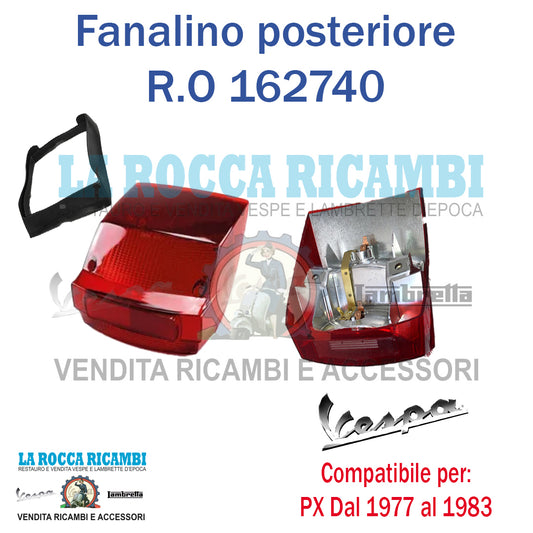 Fanalino Posteriore Vespa PX 125 / 150 / 200 - SIEM R.O 162741 / 183615