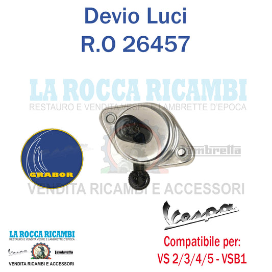 Devio Luci Vespa GS 150 VS2/3/4/5 - GS 160 VSB1 Dal 1962 Al 1964  SIEM R.O 26457