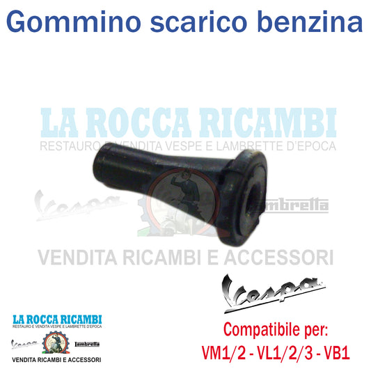 Gommino Scarico Vaschetta Benzina Vespa V30 - V 33 -  VM1 - VM2 - VL1 - VL2 - VL3 - VB1