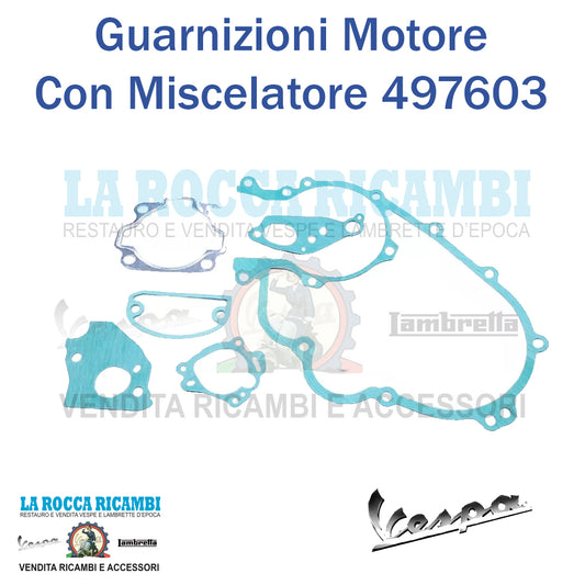 Kit Guarnizioni Motore Vespa  PX 125/150 Con Miscelatore R.O 497603
