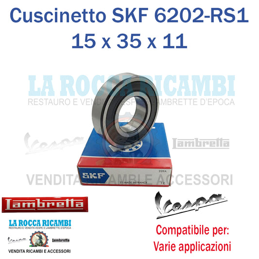 Cuscinetto 6202 RS1 15 x 35 x 11