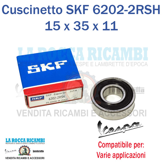 Cuscinetto Ruota Anteriore Vespa PX / PK XL / HP - 6202 RS2 15 x 35 x 11