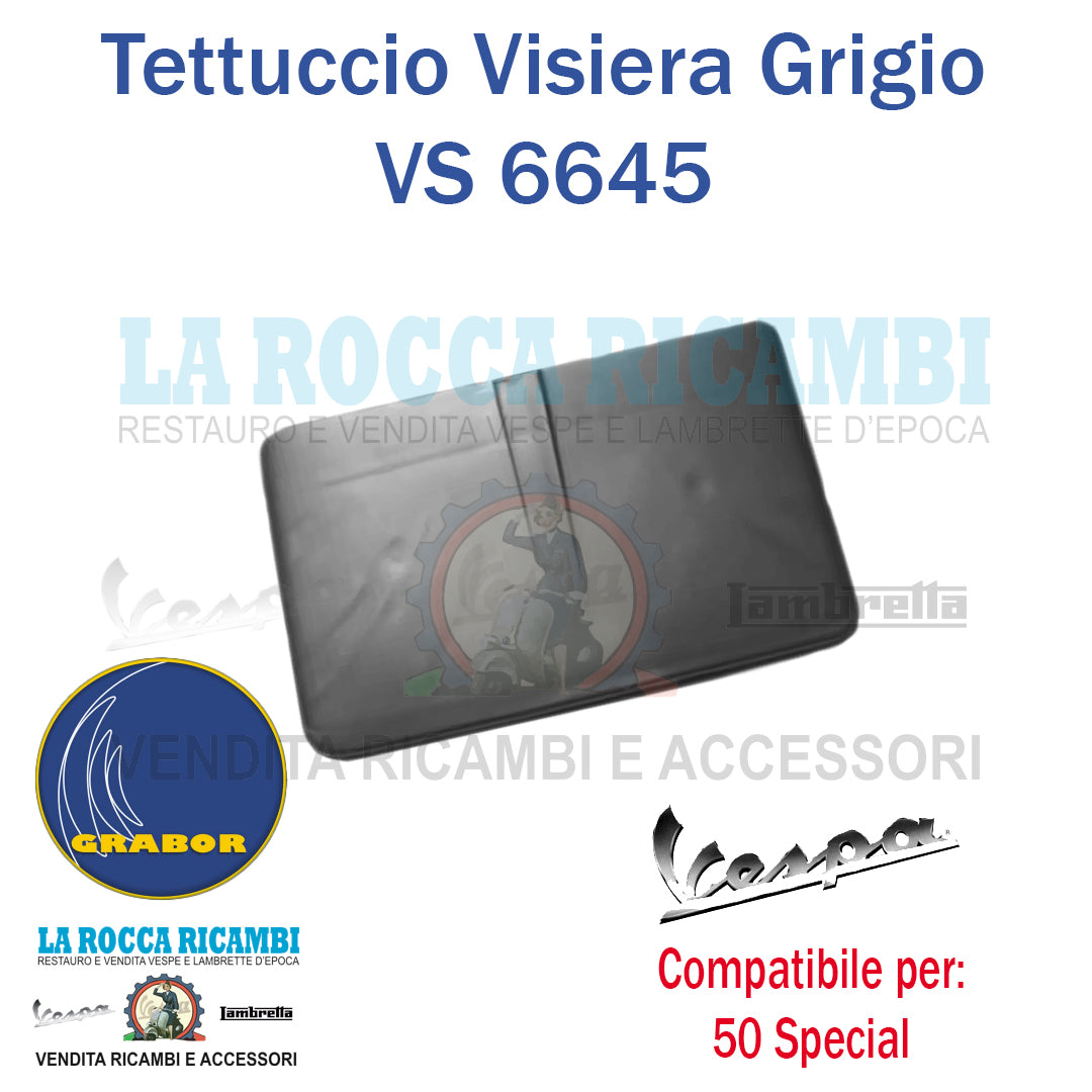 Tetto Visiera Fanalino Posteriore Vespa 50 SPECIAL [NERO]