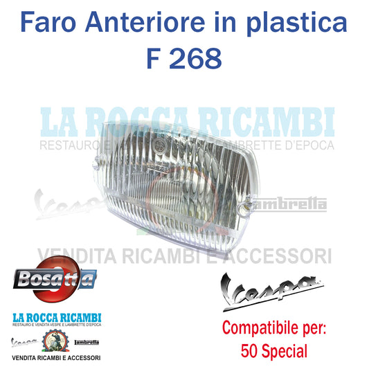 Faro Anteriore Plastica Vespa 50 SPECIAL