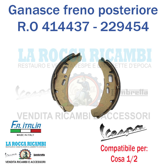 Ganasce Freno Posteriore Vespa Cosa 1/2
