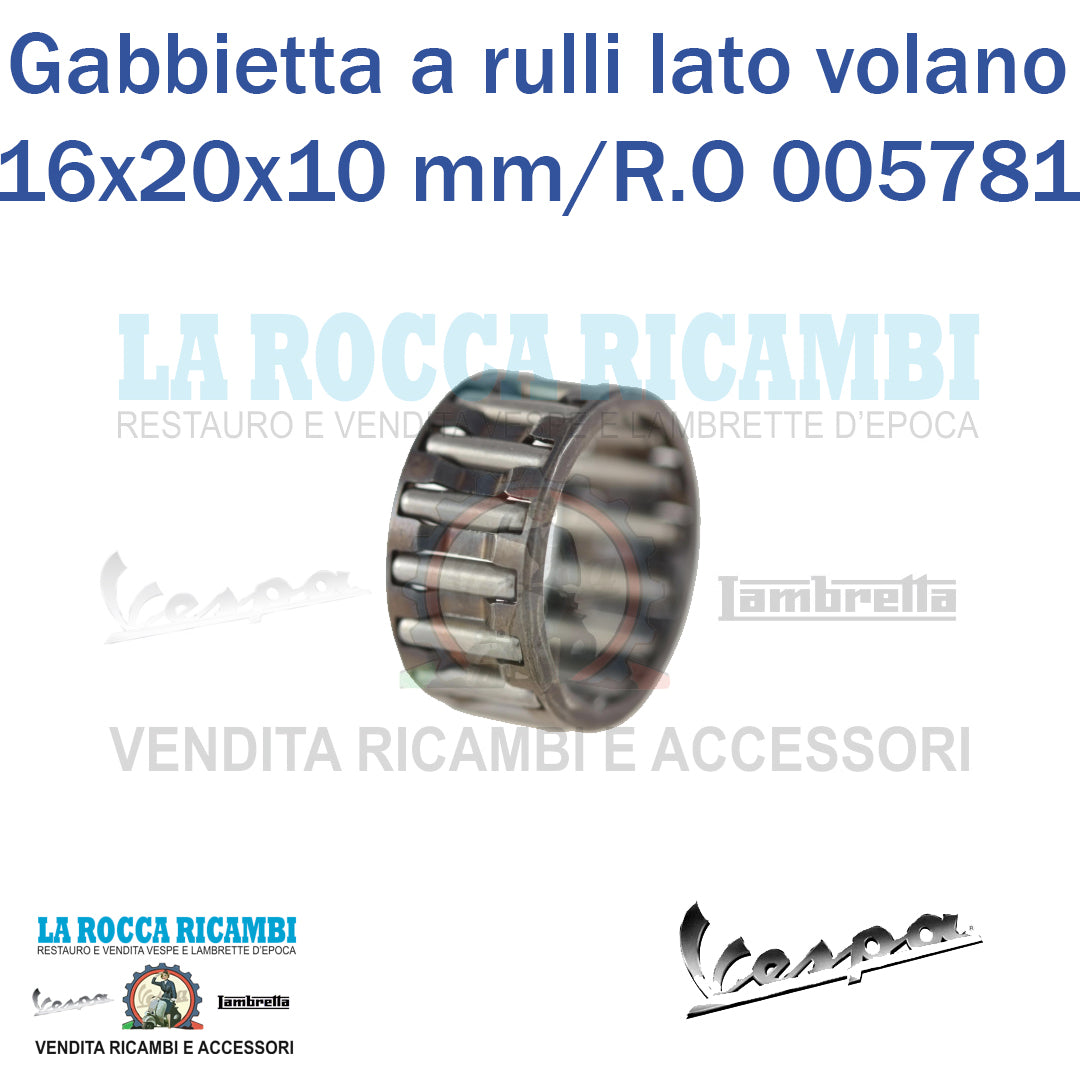 Gabbietta a rulli per lato Volano Vespa 50 Serie 1 [16 x 20 x 10 mm] 005781