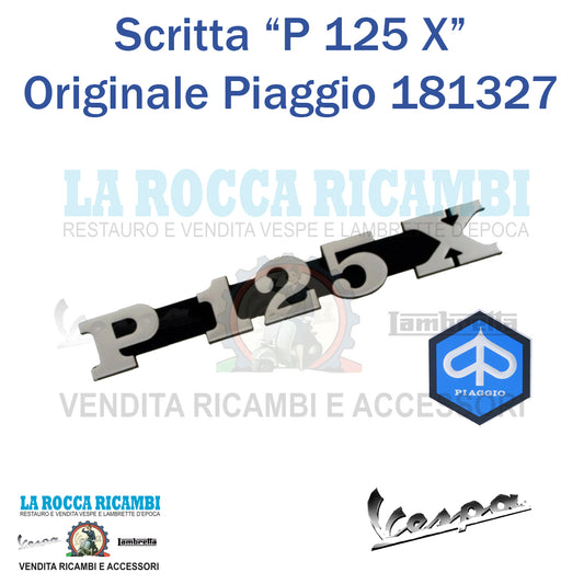 Scritta Laterale Cofano P 125 X Vespa PX Originale 181327