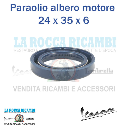Paraolio CORTECO 24 x 35 x 6 Lato Volano Vespa PK S/ PX / T5 / COSA