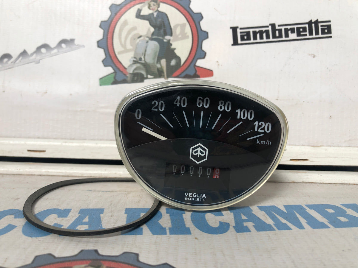 Contachilometri Vespa 125 Primavera - Et3 [SFONDO NERO]