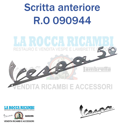 Scritta Anteriore "VESPA 50" con fori per ribattini Vespa 50 Serie 1 - 50 N (Grigia)