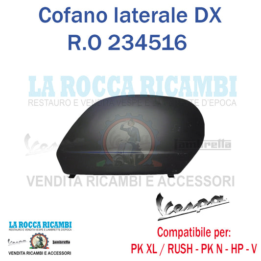 Cofano Sportello scocchino Lato Destro DX motore Vespa PK XL / RUSH - PK N - HP - V 50/125