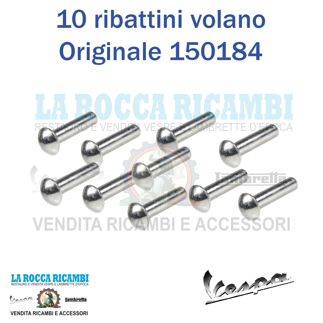 Kit 10 pz Ribattino per Volano Vespa Originale 150184