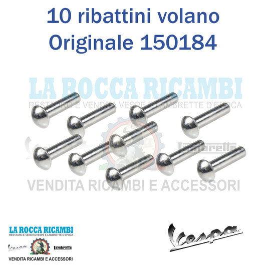 Kit 10 pz Ribattino per Volano Vespa Originale 150184