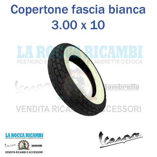 Copertone GOODRIDE Fascia Bianca 3.00 x 10 Vespa SPECIAL / ET3 / PK