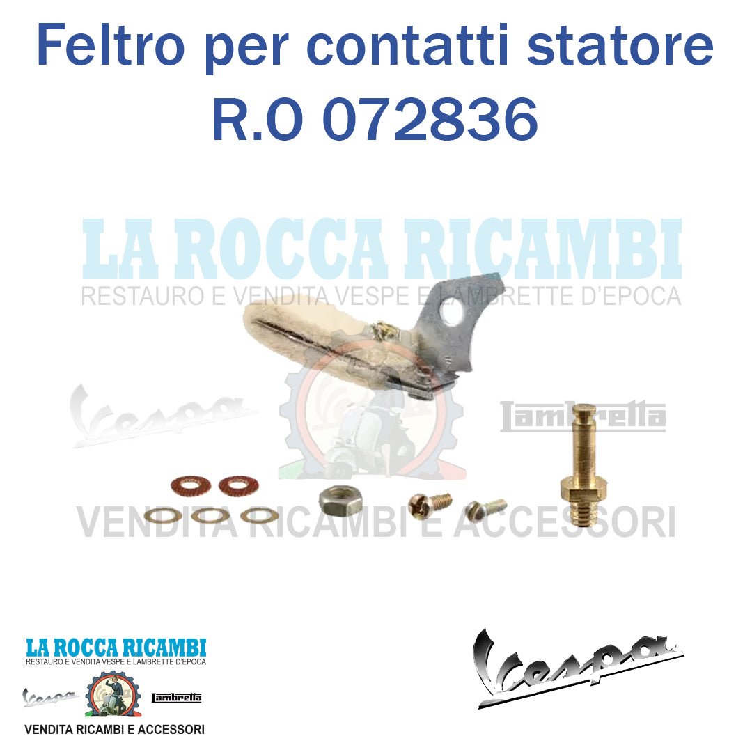 Kit completo Feltro lubrificazione contatti statore Vespa Universale