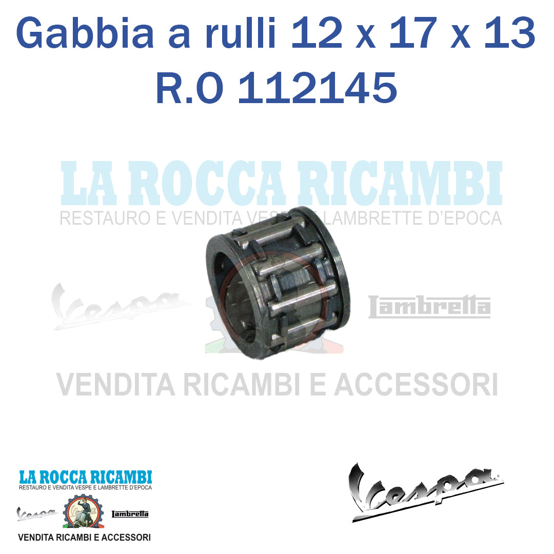 Gabbietta a rulli per albero motore 12 x 17 x 13 Vespa HP / V Cono 20 mm