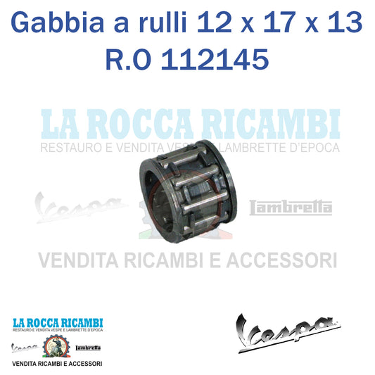 Gabbietta a rulli per albero motore 12 x 17 x 13 Vespa HP / V Cono 20 mm