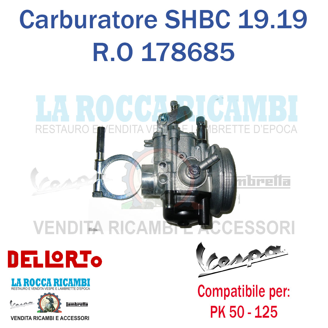 Carburatore DELLORTO SHBC 19.19 Vespa PK 50/125