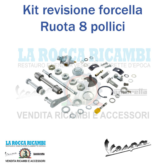 Kit revisione forcella e tamburo ruota 8 pollici Vespa V 30 / 33 - VM - VN - VL - VBB - VNB - VBA